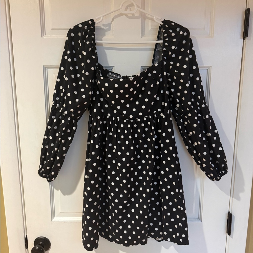 Reformation Michaela Polka Dot Mini Dress